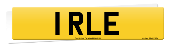 Registration number 1 RLE